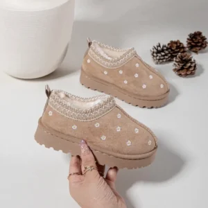 Limited Edition Flower Tazz Beige Clogs
